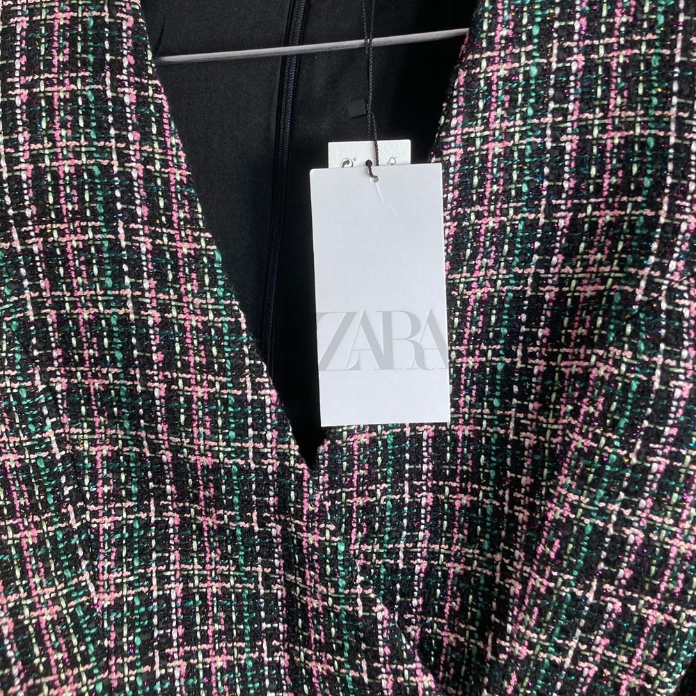 ZARA Blazer Dress with Rhinestone Detailing - Picture 7 of 11